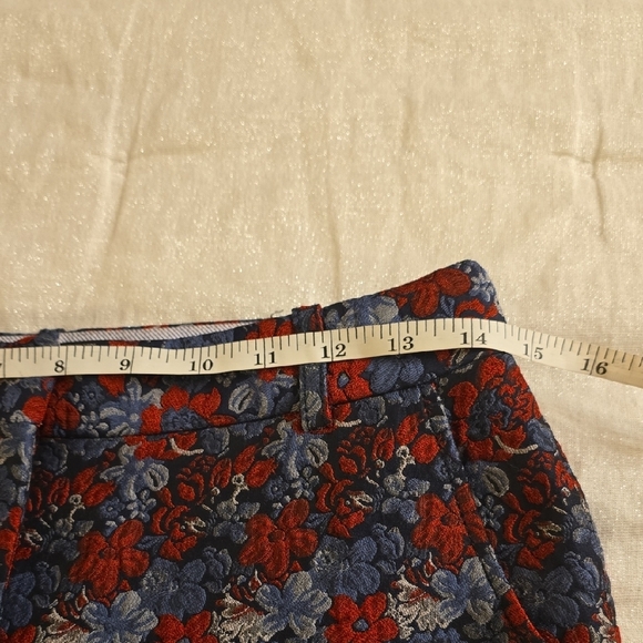 BCBGMaxAzria Women's Floral Ankle Pants - Red and Blue - Picture 8 of 16